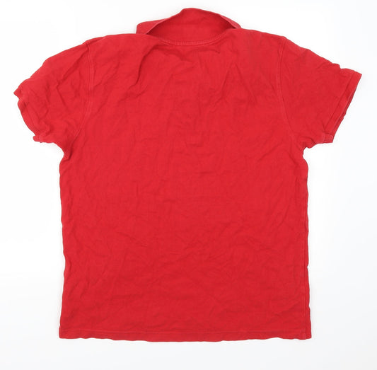 Primark Mens Red Polo Size L
