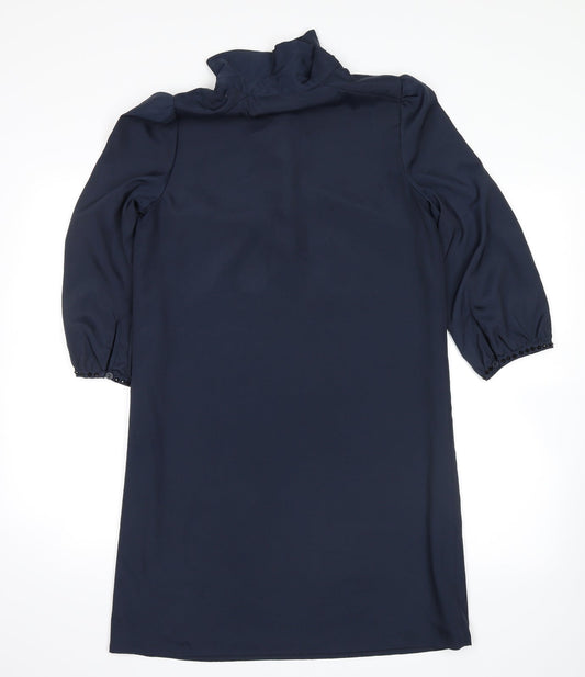 Womens UK Size 8 NEXT Blue Kimono Blouse