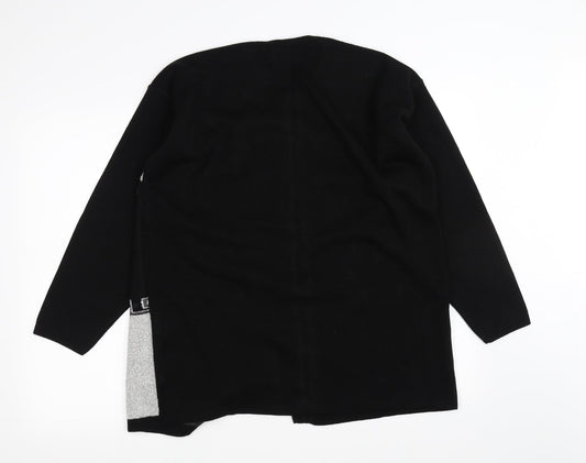 Paramour Womens Black Overcoat Coat One Size