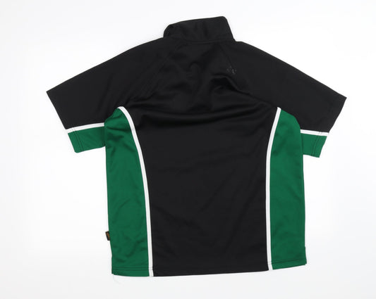 Falcon Mens Black Polo Size L