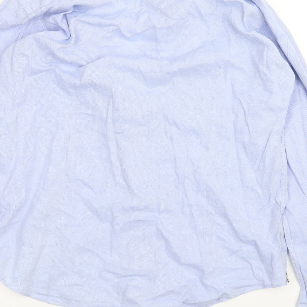 Rossopuro Mens Blue Dress Shirt Size 15