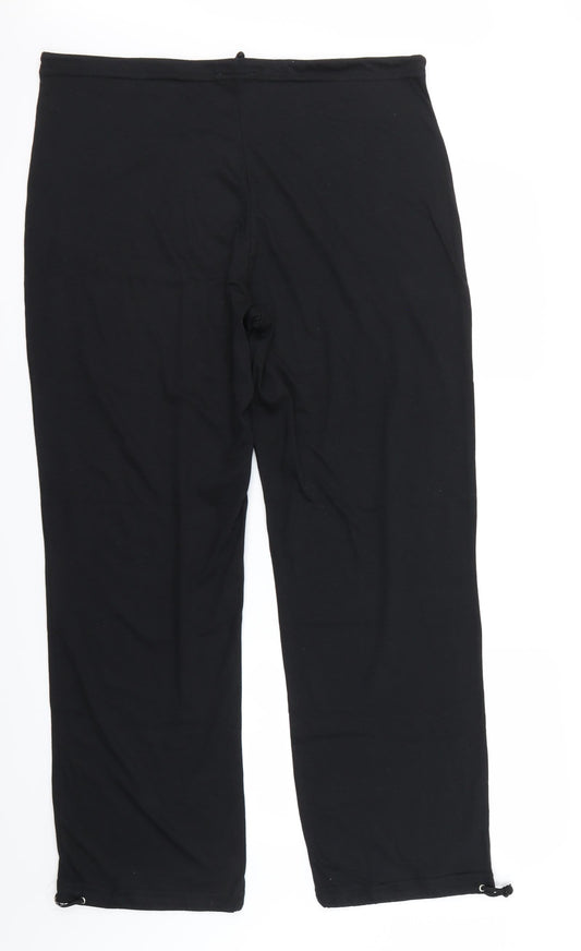 Kit Womens Black Sweatpants Trousers Size 16 L29 in
