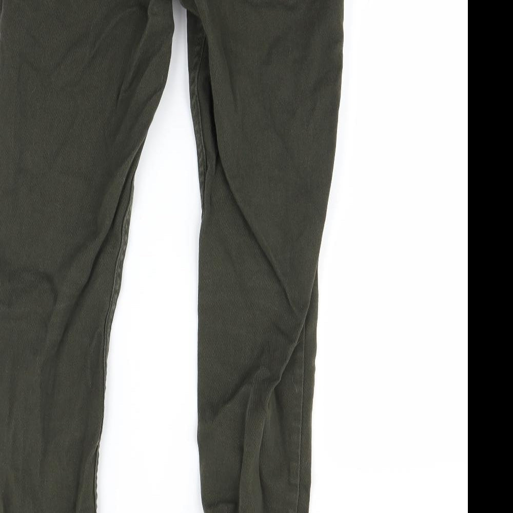 denim&co Womens Green Skinny Jeans Size 30 in L29 in