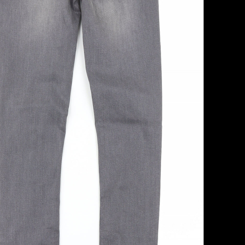 River Island Womens Grey Skinny Jeans Size 28 in L32 in