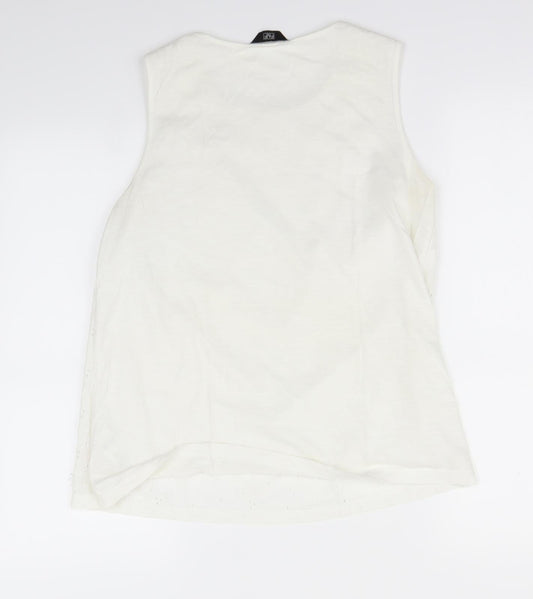 F&F Womens Ivory Basic Tank Size 10