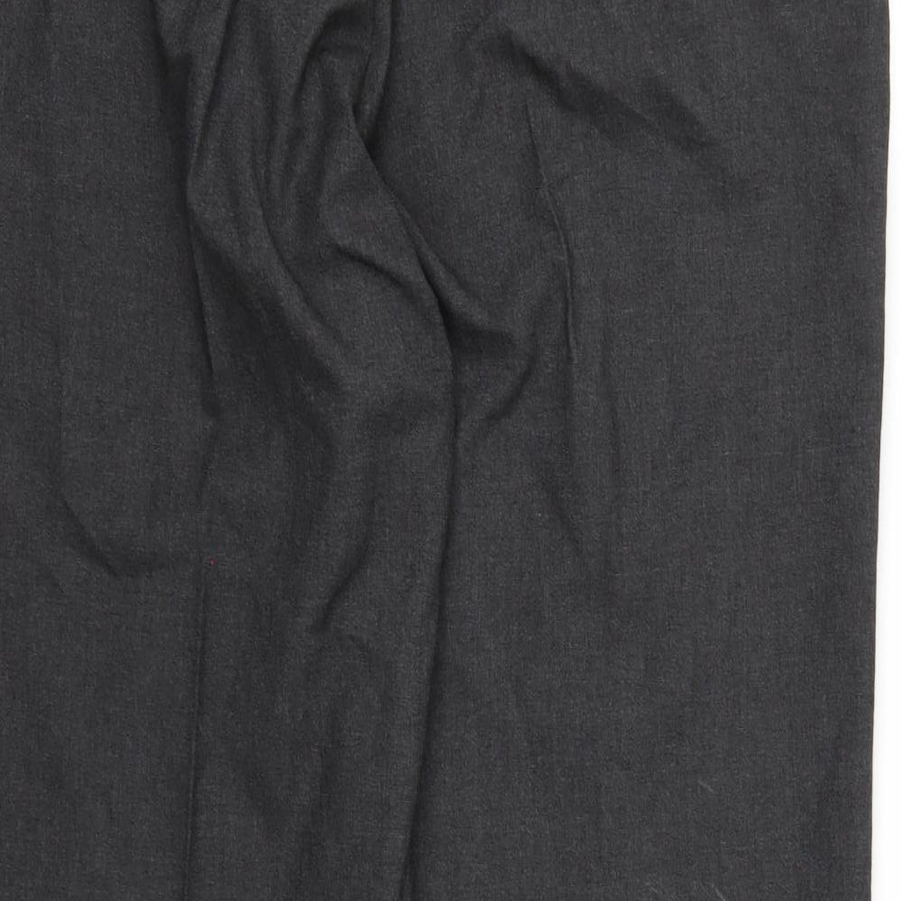 Preworn Mens Grey Rayon Dress Pants Trousers L28 in