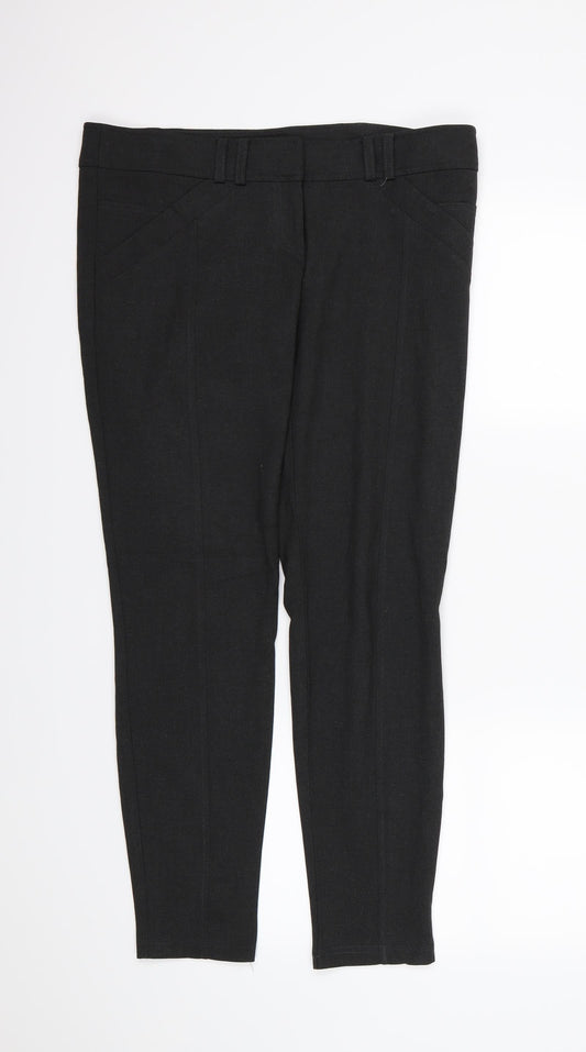 Womens UK Size 12 River Island Regular Fit Grey Trousers