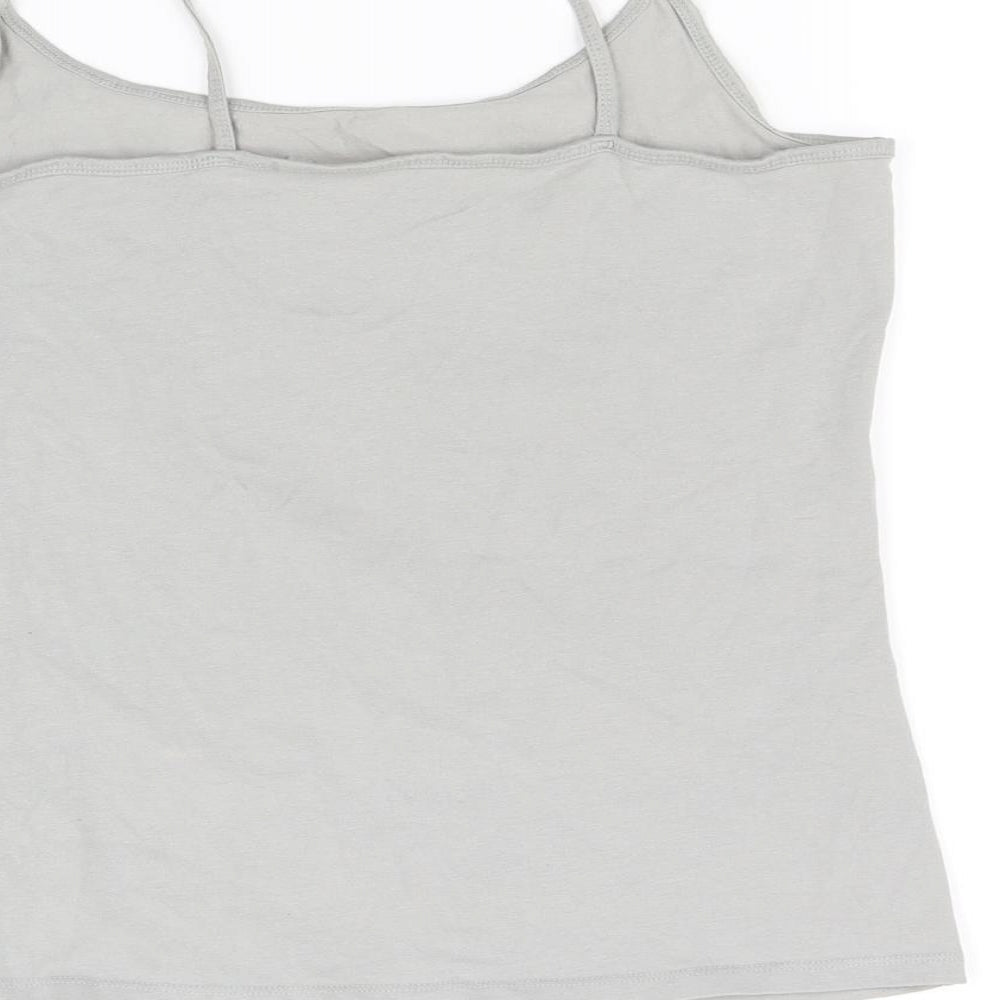 Womens UK Size 12 NEXT Grey Basic Tank