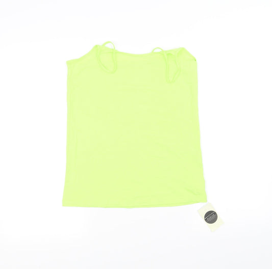 Peacocks Womens Green Basic Tank Size 14