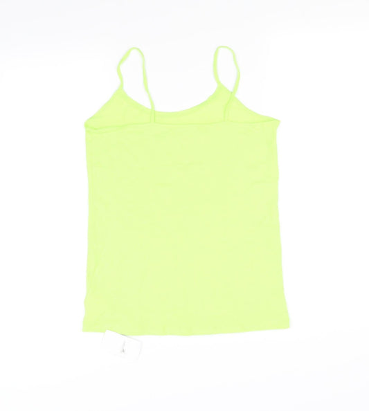 Peacocks Womens Green Basic Tank Size 14