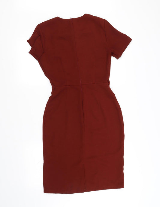 collection Womens Purple Fit & Flare Size 8