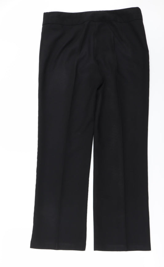 George Womens Black Trousers Size 10 L25 in