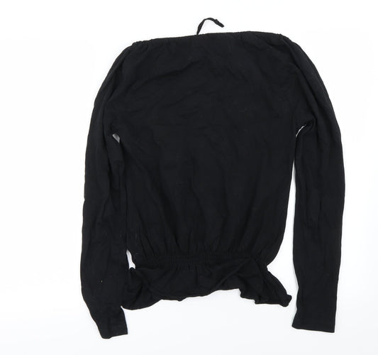 F&F Womens Black Basic Blouse Size 8