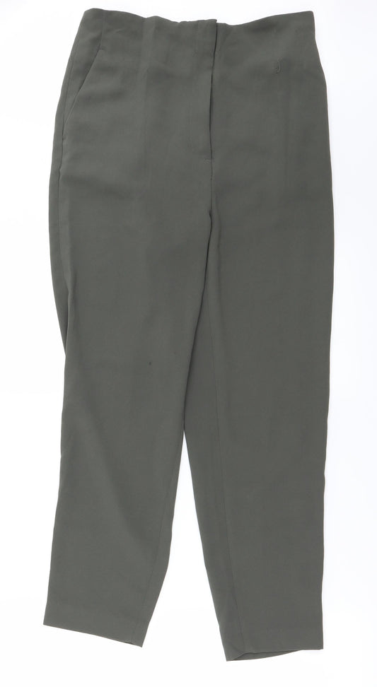 H&M Womens Green Trousers Size 6 L25 in