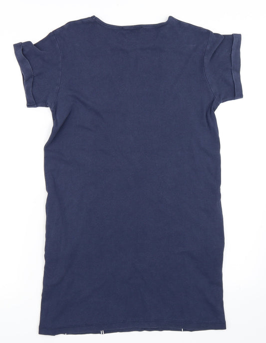 Oasis Womens Blue T-Shirt Dress Size S