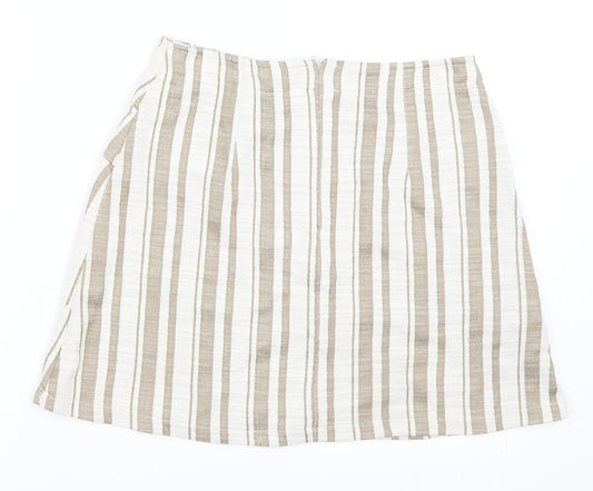 MNG Womens Beige   A-Line Skirt Size M