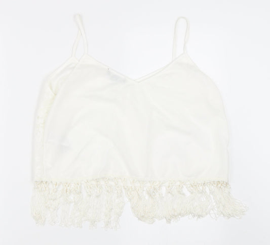 Womens UK Size 16 New Look Ivory Basic Blouse