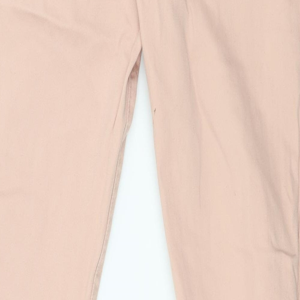 Denim & Co. Womens Pink Denim Skinny Jeans Size 8 L27 in