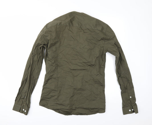 ASOS Mens Green Button-Up Size M