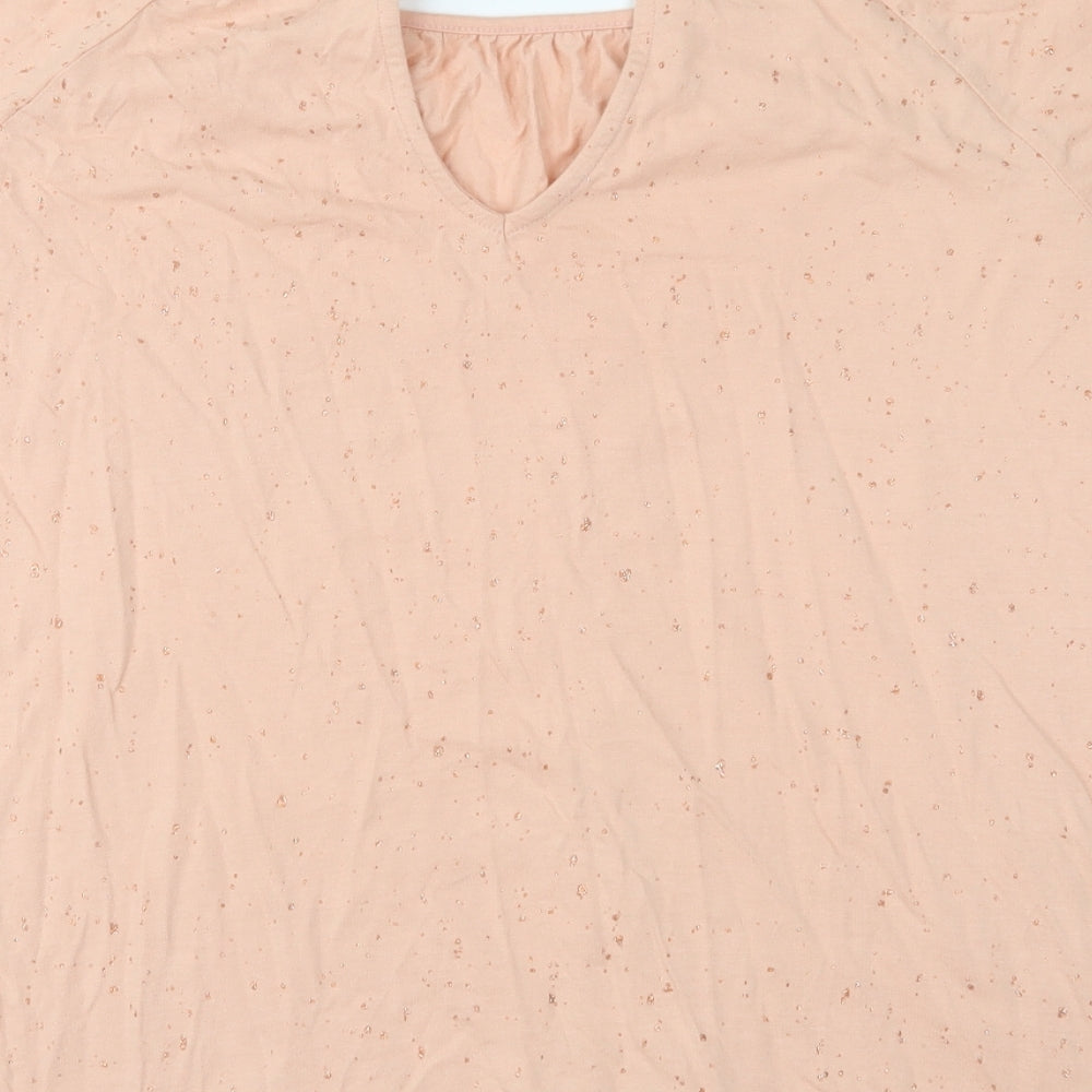 Womens UK Size 12 NEXT Pink Basic Blouse