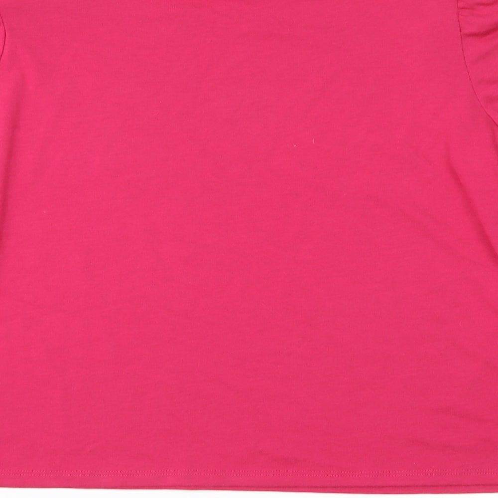 Womens UK Size 12 NEXT Pink Basic Blouse