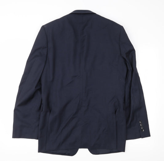 Mens UK Size 40 Preworn Regular Blue Suit Jacket