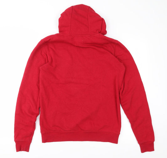 Mens UK Size XS Cedar Wood State Red Pullover Hoodie