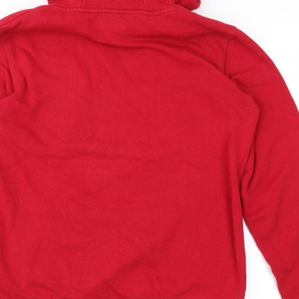 Mens UK Size XS Cedar Wood State Red Pullover Hoodie