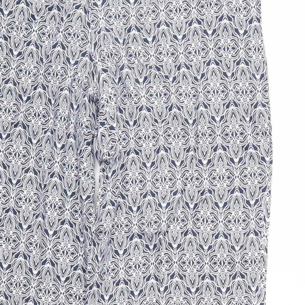 Womens UK Size 10 Marks and Spencer Regular Fit Blue Trousers