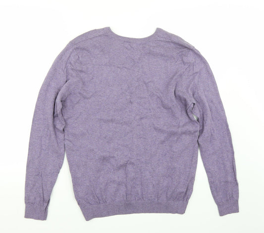 TU Mens Purple   Pullover Jumper Size M
