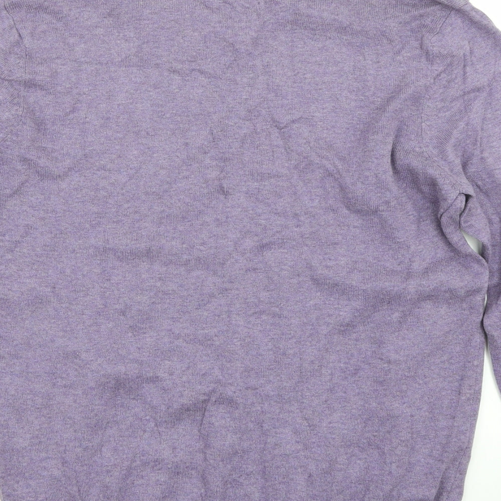 TU Mens Purple Pullover Jumper Size M