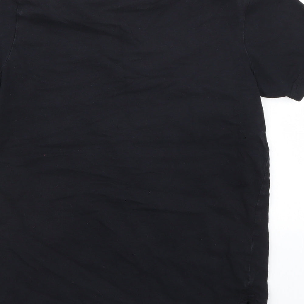 George Boys Black Basic T-Shirt Size 10-11 Years