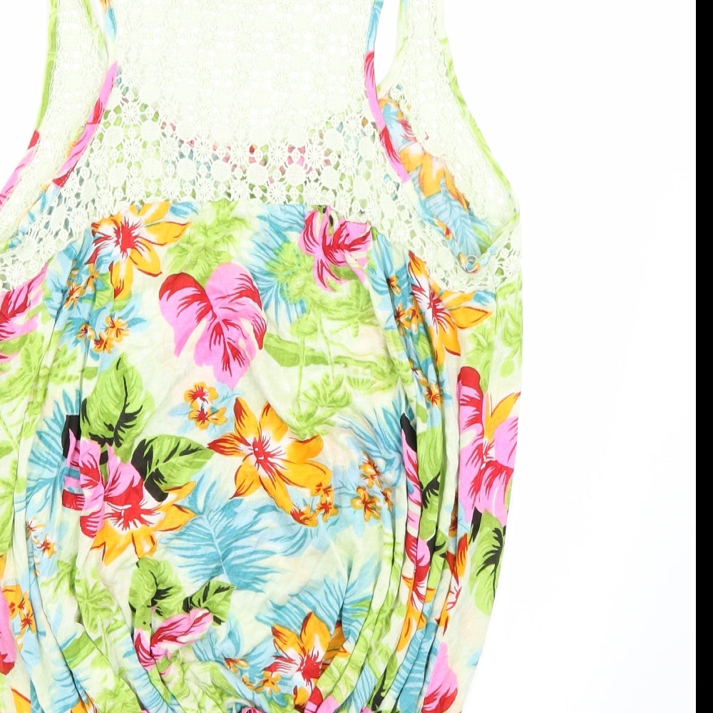 Womens UK Size 8 Lottie Blue Basic Tank