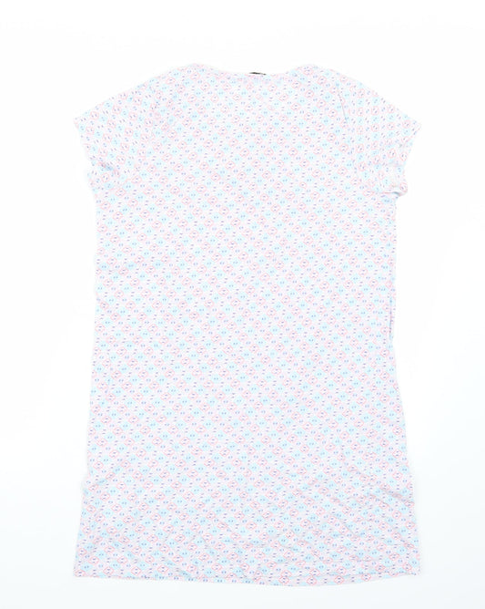 TU Womens White Basic T-Shirt Size 8