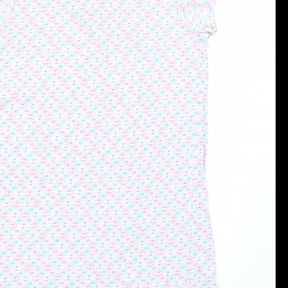 TU Womens White Basic T-Shirt Size 8