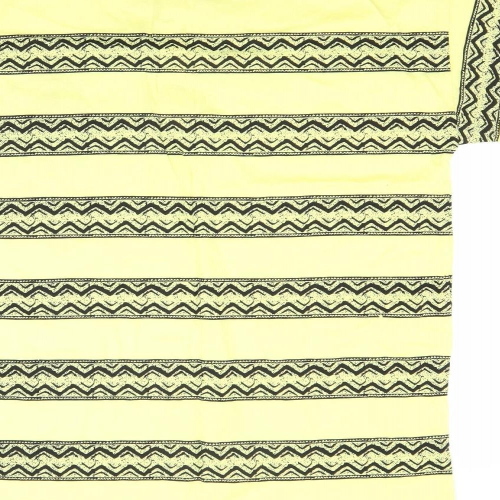 Preworn Mens Yellow Polo Size M - American Football