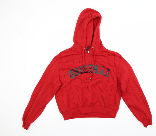 Womens UK Size M Divided Red Pullover Hoodie