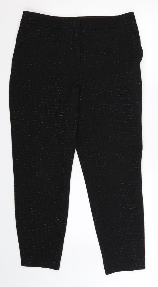Womens UK Size 12 Soon Extra-Slim Fit Dress Pants Black Trousers