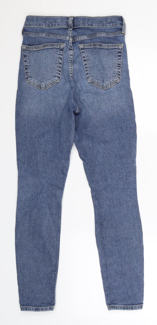 Topshop Womens Blue Denim Skinny Jeans Size 26 in L26 in