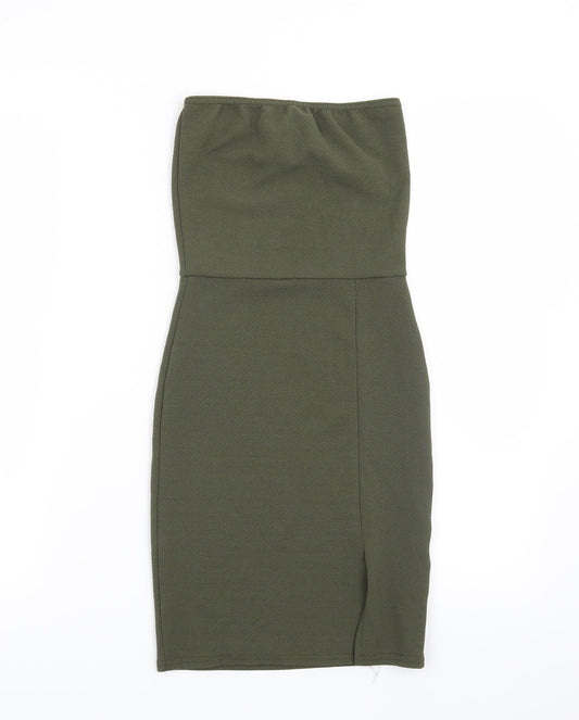PRETTYLITTLETHING Womens Green Bodycon Size 4