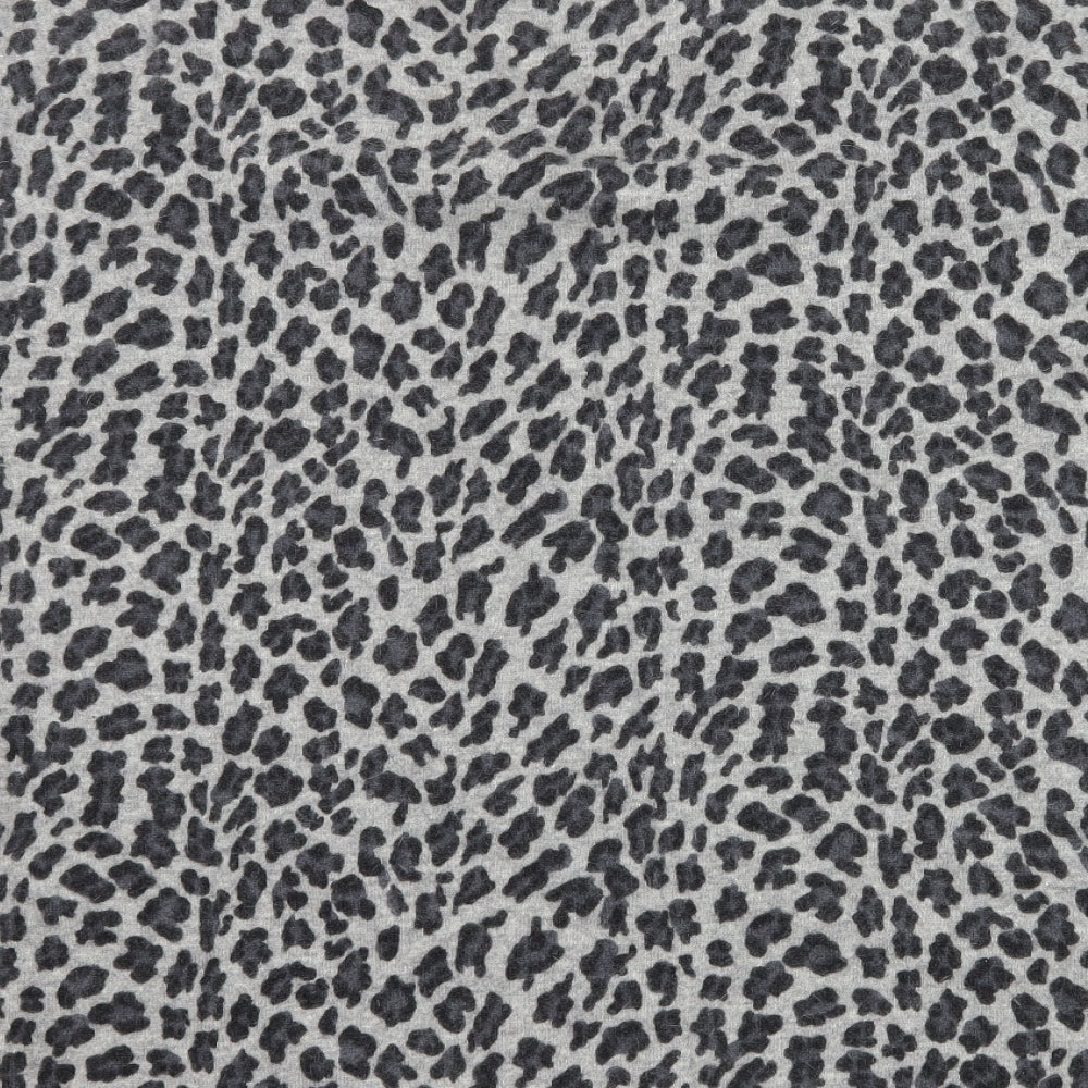 Ann Harvey Womens Grey Animal Print Basic T-Shirt Size 20