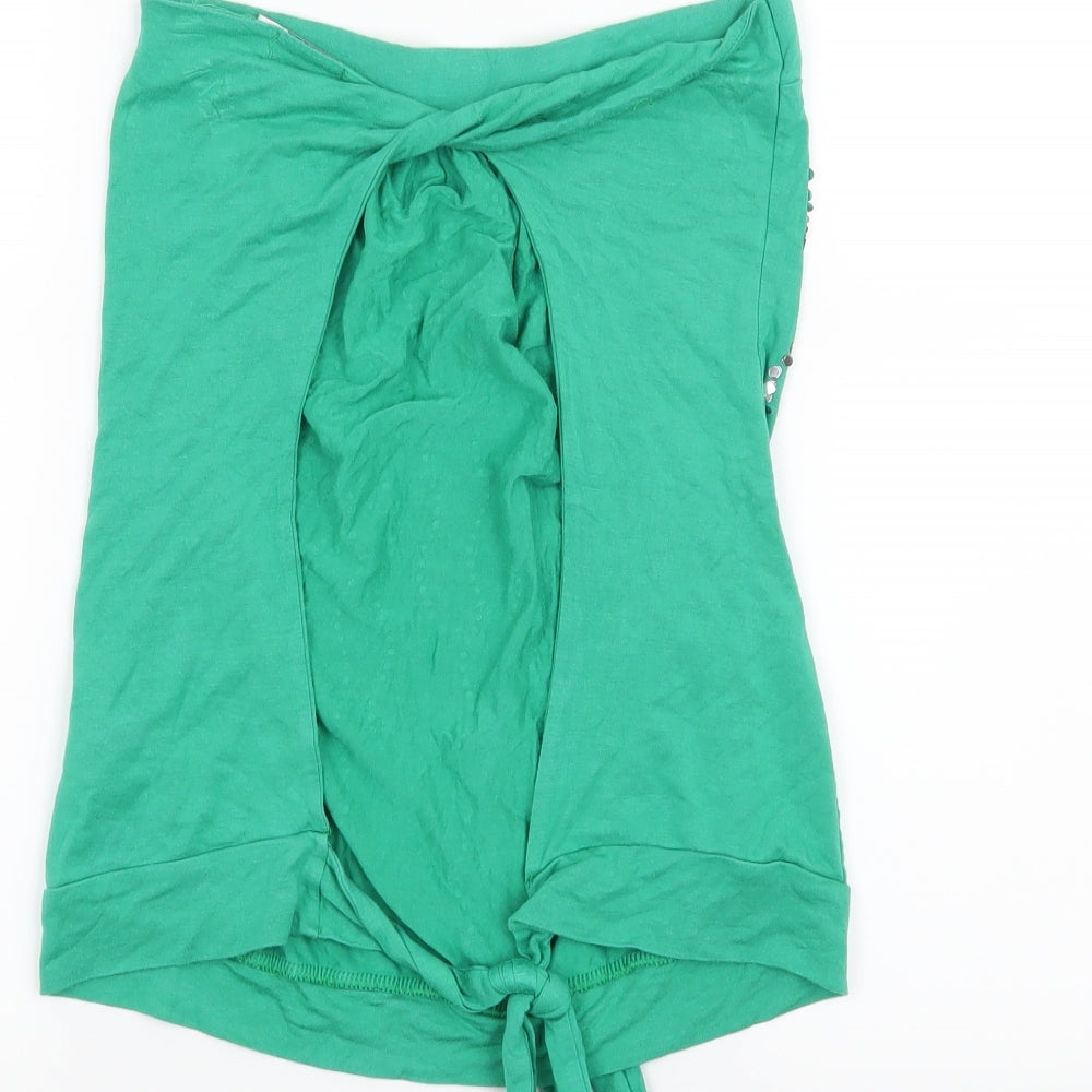 Quiz Womens Green Basic Tank Size 8
