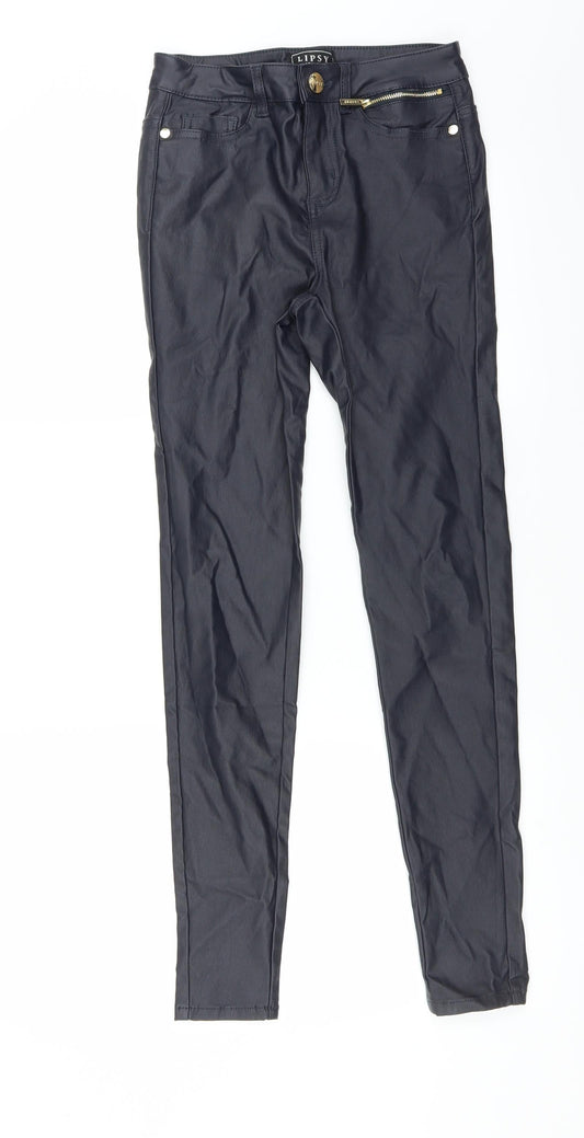 Womens UK Size 8 Lipsy Extra-Slim Fit Blue Trousers
