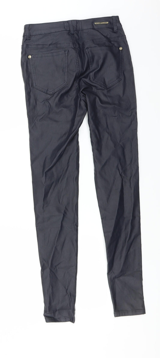 Womens UK Size 8 Lipsy Extra-Slim Fit Blue Trousers