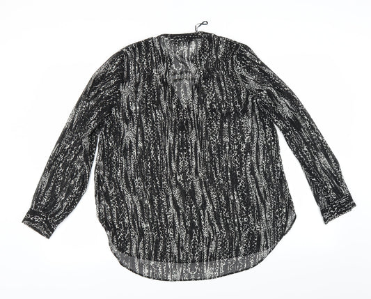 F&F Womens Black Basic Blouse Size 12