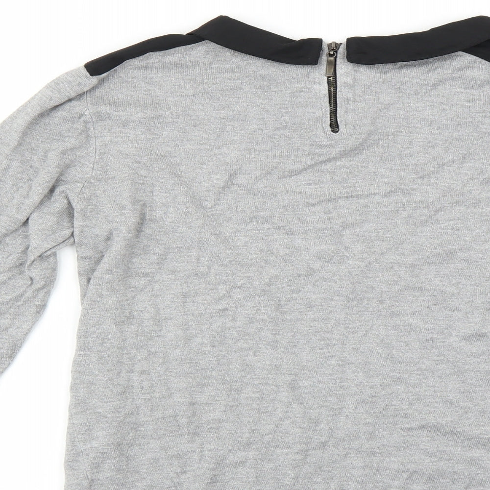 Matalan Womens Grey Pullover Jumper Size 12