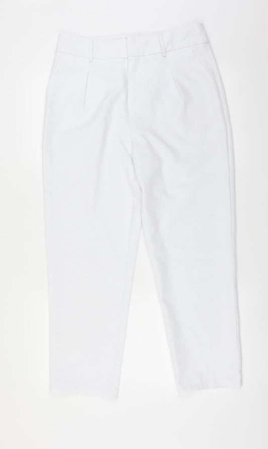 Womens UK Size L I SAW IT FIRST Regular Fit White Trousers