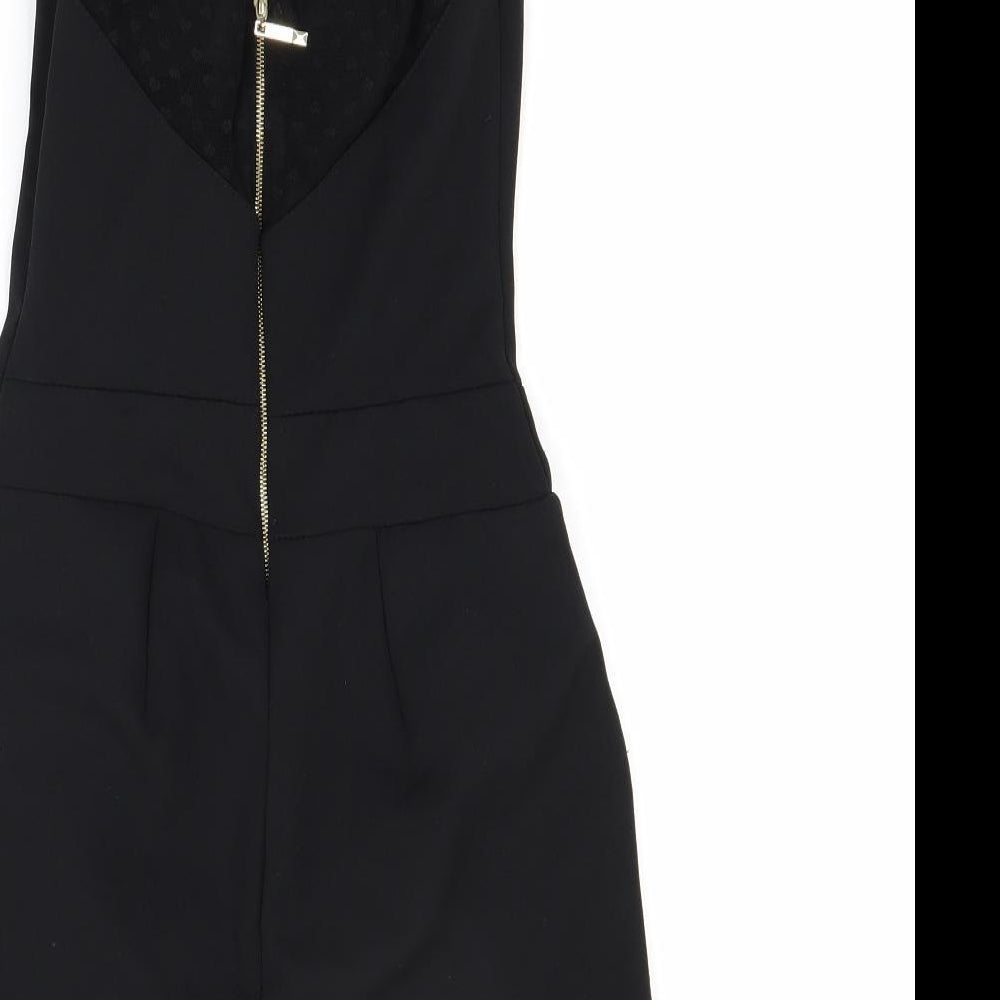 Womens UK Size 8 Preworn One-Piece Black Shorts