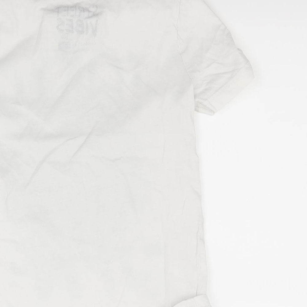 F&F Boys White Basic T-Shirt Size 5-6 Years - Japan