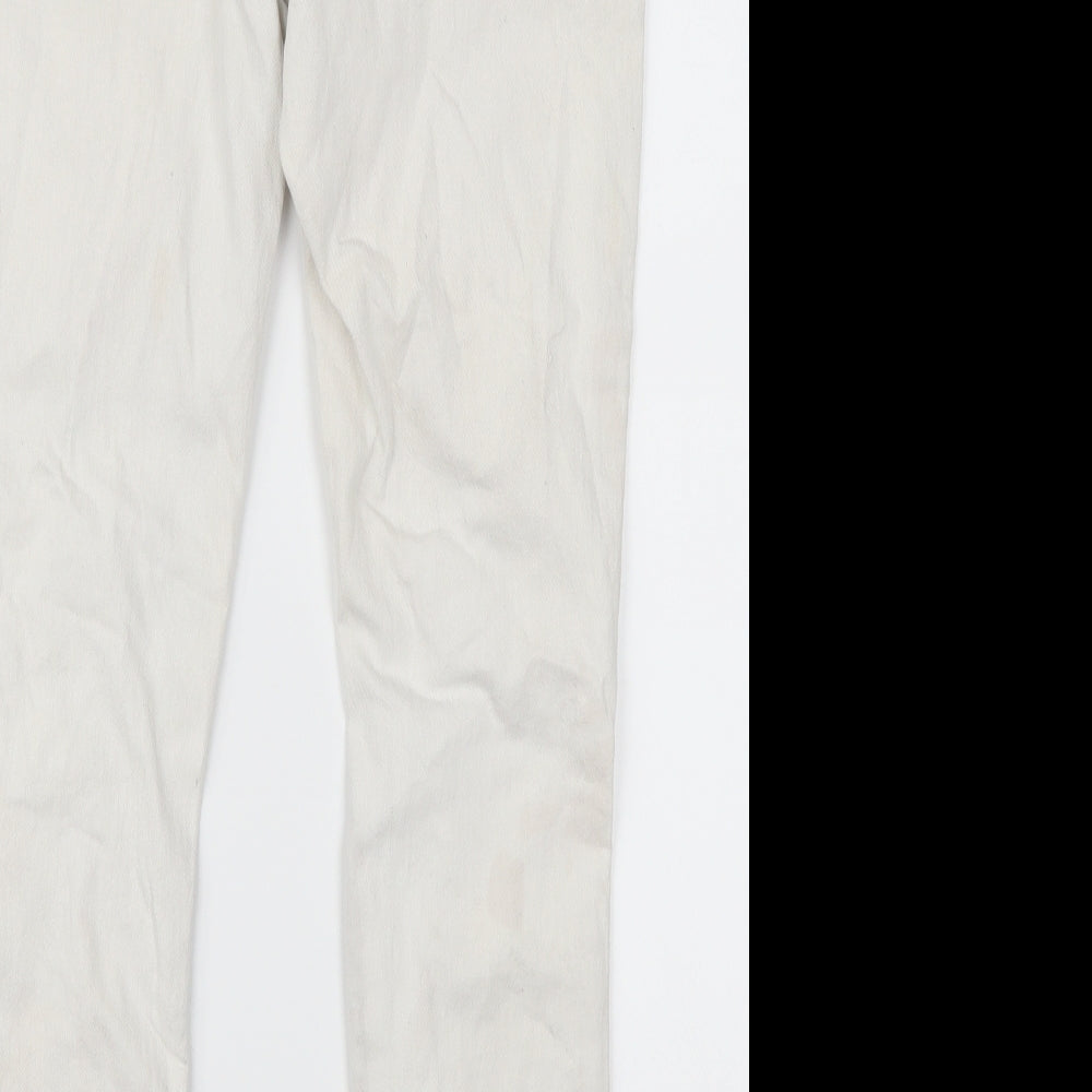 Parisian Womens White Denim Straight Jeans Size 12 L26 in